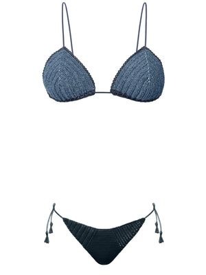 Riflesso oltremare - slip crochet
